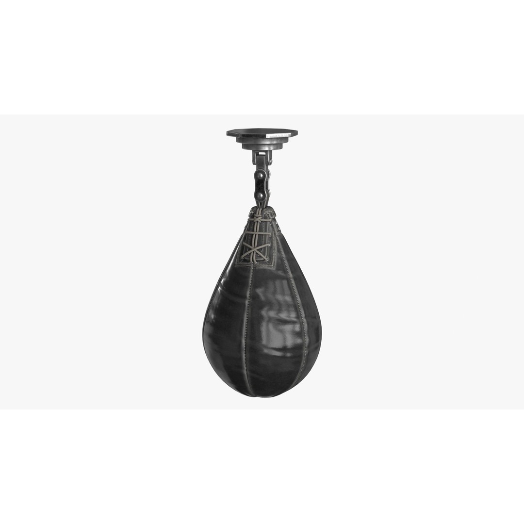 Boxing Punching Speed Bag 3D Model – Low Poly PBR Game Asset, FBX - View 7