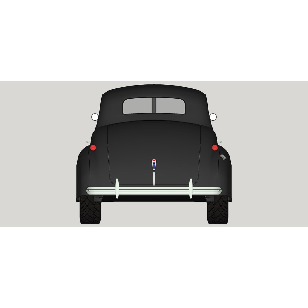 Chevrolet Master Deluxe 1939 3D Model – Antique Vehicle with Textures, FBX - View 17