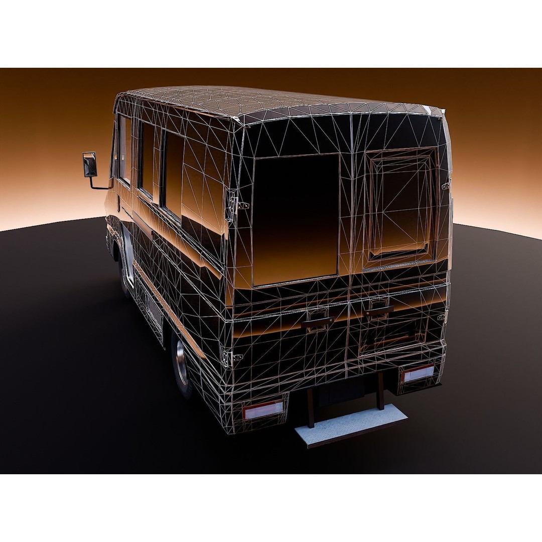 2009 Toyota Quick Delivery 3D Model – High Poly Vehicle Asset, FBX, OBJ
