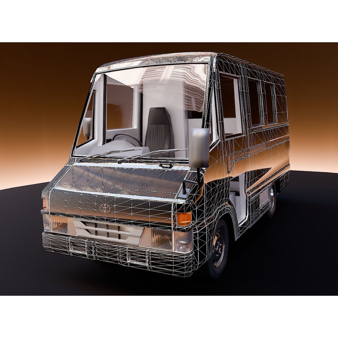 2009 Toyota Quick Delivery 3D Model – High Poly Vehicle Asset, FBX, OBJ - View 10