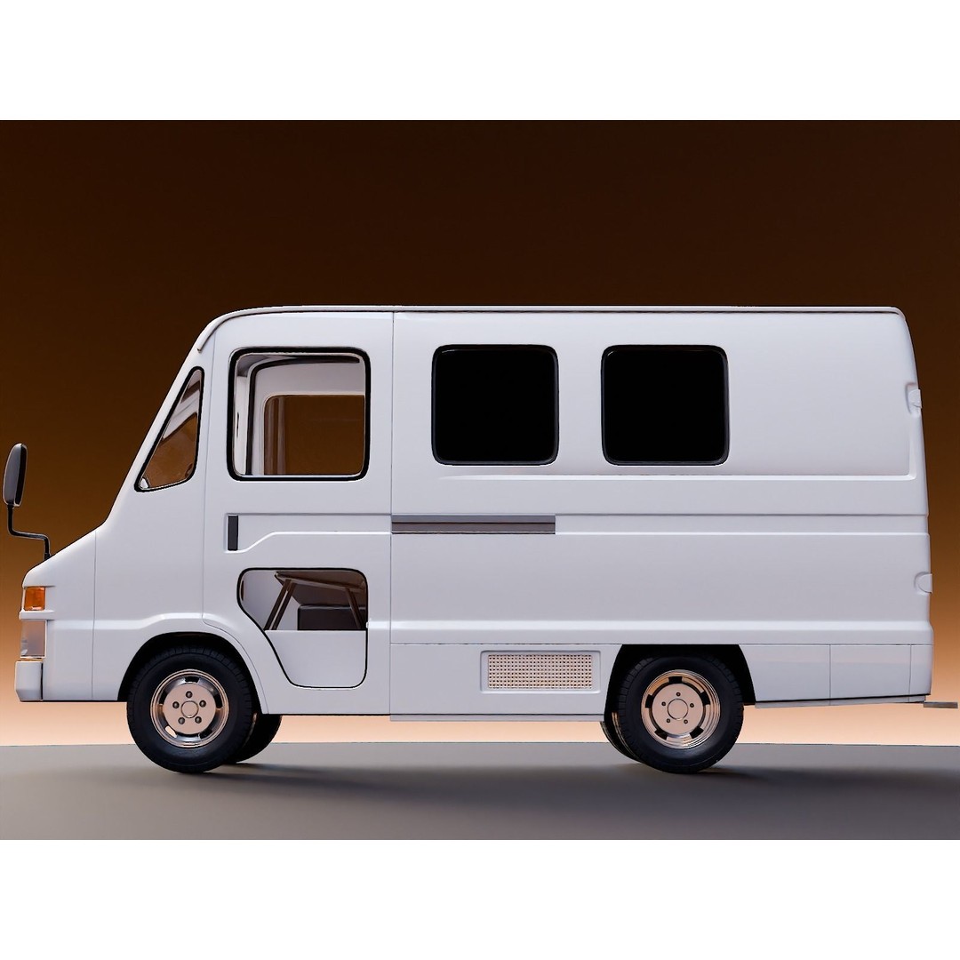 2009 Toyota Quick Delivery 3D Model – High Poly Vehicle Asset, FBX, OBJ - View 3