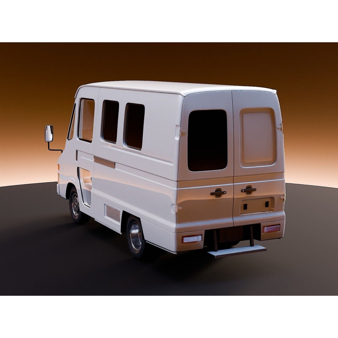 2009 Toyota Quick Delivery 3D Model – High Poly Vehicle Asset, FBX, OBJ - View 5