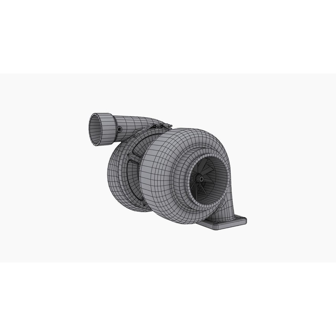 Harts H6 Pro275 Turbocharger 3D Model – Low Poly Game Ready, FBX, OBJ
