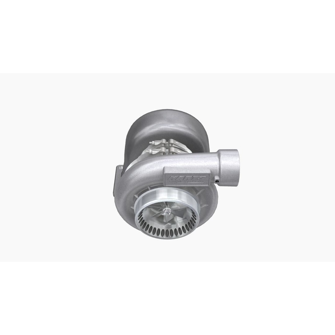 Harts H6 Pro275 Turbocharger 3D Model – Low Poly Game Ready, FBX, OBJ - View 3