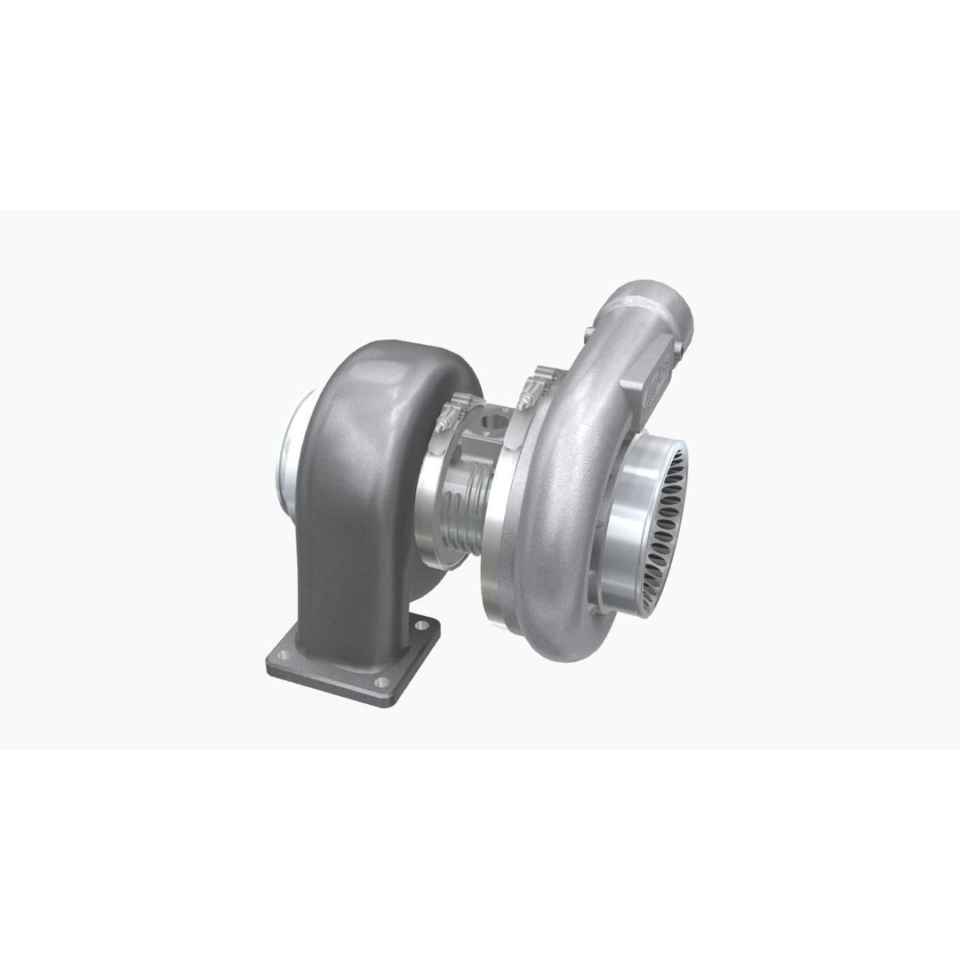 Harts H6 Pro275 Turbocharger 3D Model – Low Poly Game Ready, FBX, OBJ - View 6