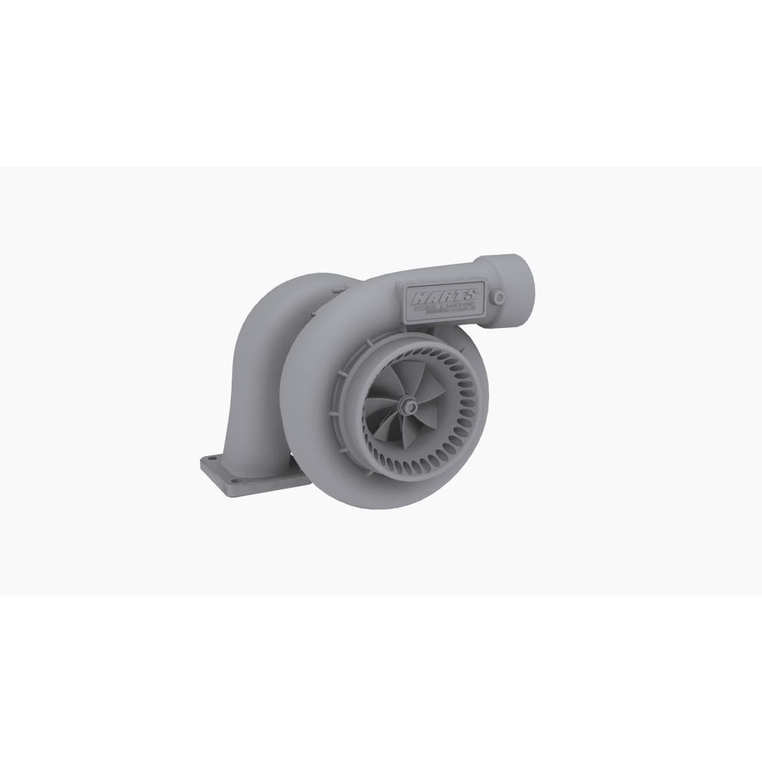 Harts H6 Pro275 Turbocharger 3D Model – Low Poly Game Ready, FBX, OBJ - View 8