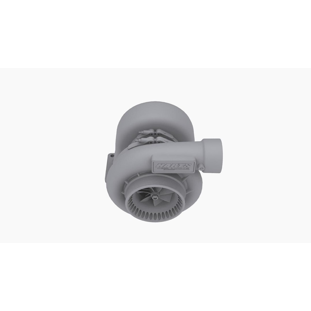Harts H6 Pro275 Turbocharger 3D Model – Low Poly Game Ready, FBX, OBJ - View 9