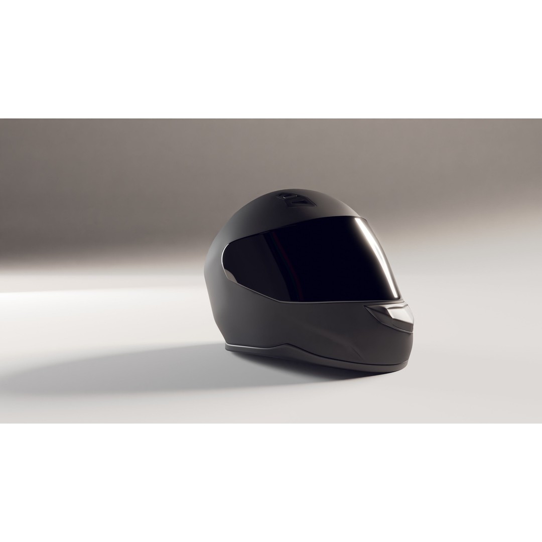 Motorcycle Helmet 3D Model – Photorealistic High Poly Asset with PBR Textures - View 15
