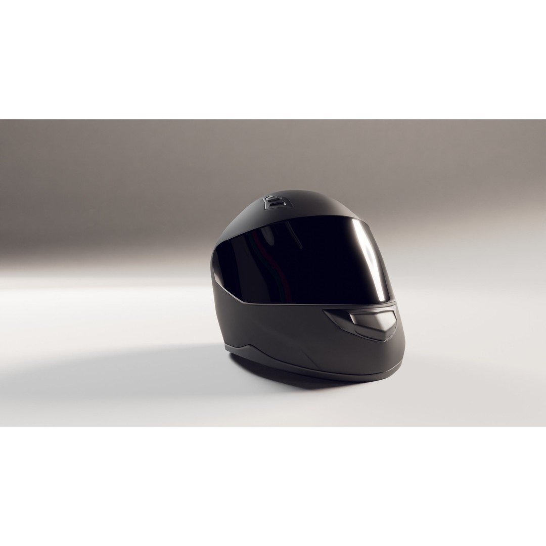 Motorcycle Helmet 3D Model – Photorealistic High Poly Asset with PBR Textures - View 16