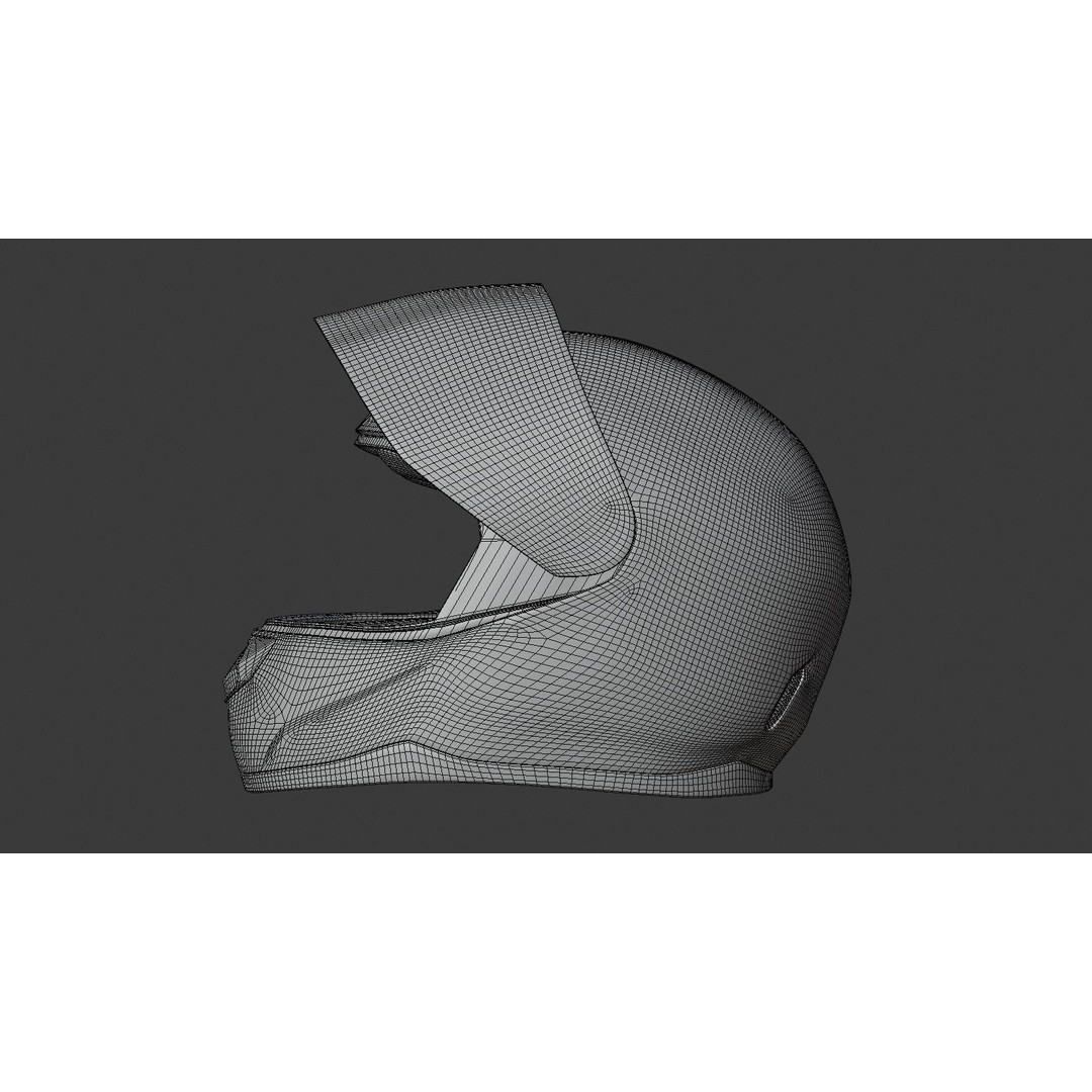Motorcycle Helmet 3D Model – Photorealistic High Poly Asset with PBR Textures - View 18
