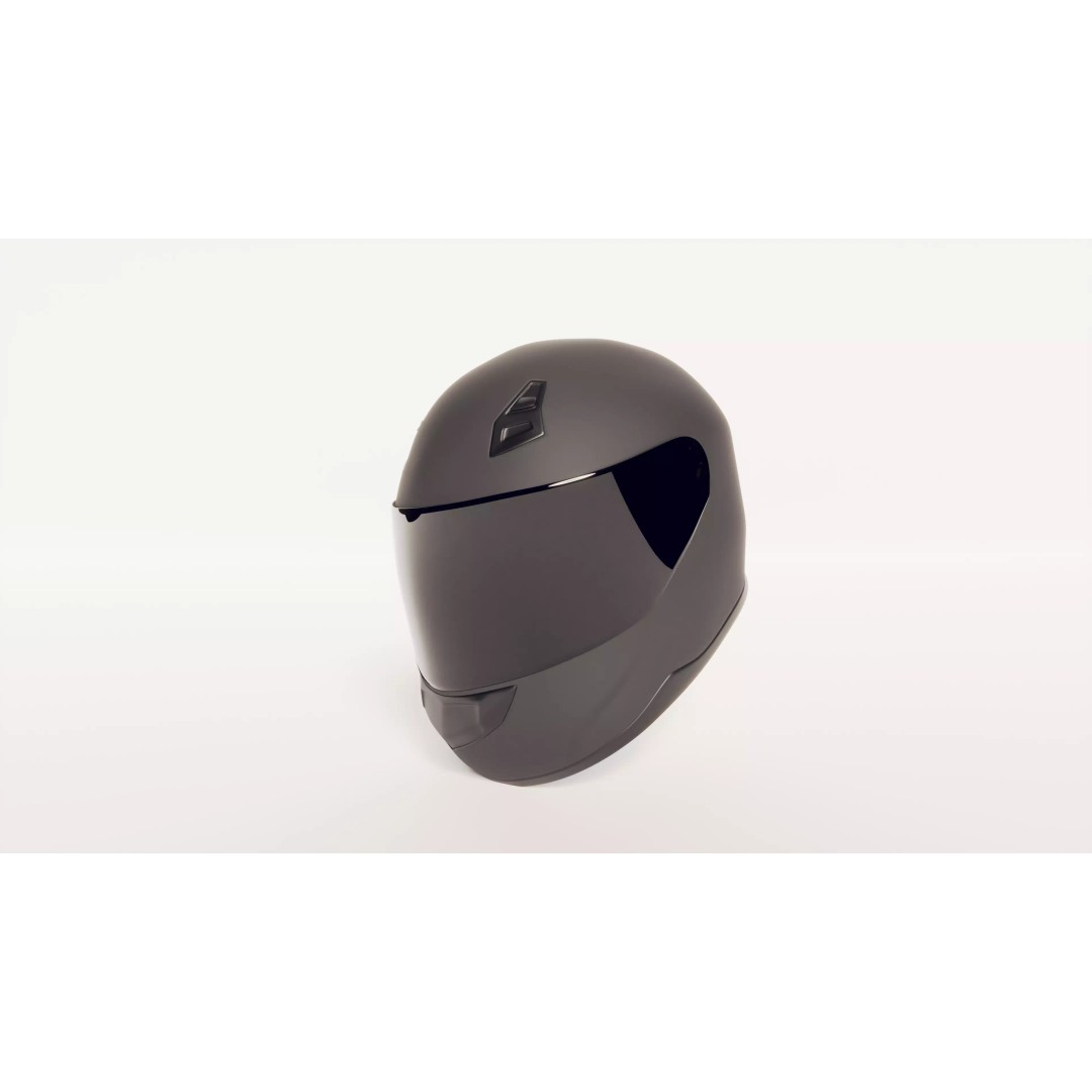Motorcycle Helmet 3D Model – Photorealistic High Poly Asset with PBR Textures - View 2