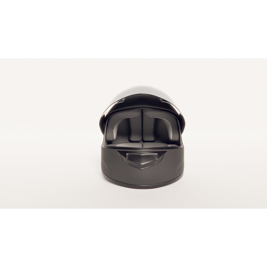 Motorcycle Helmet 3D Model – Photorealistic High Poly Asset with PBR Textures - View 4