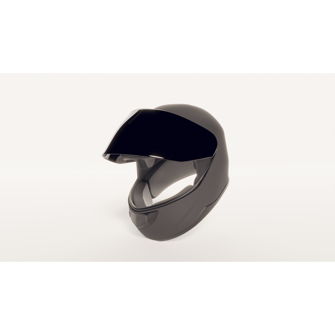 Motorcycle Helmet 3D Model – Photorealistic High Poly Asset with PBR Textures - View 6