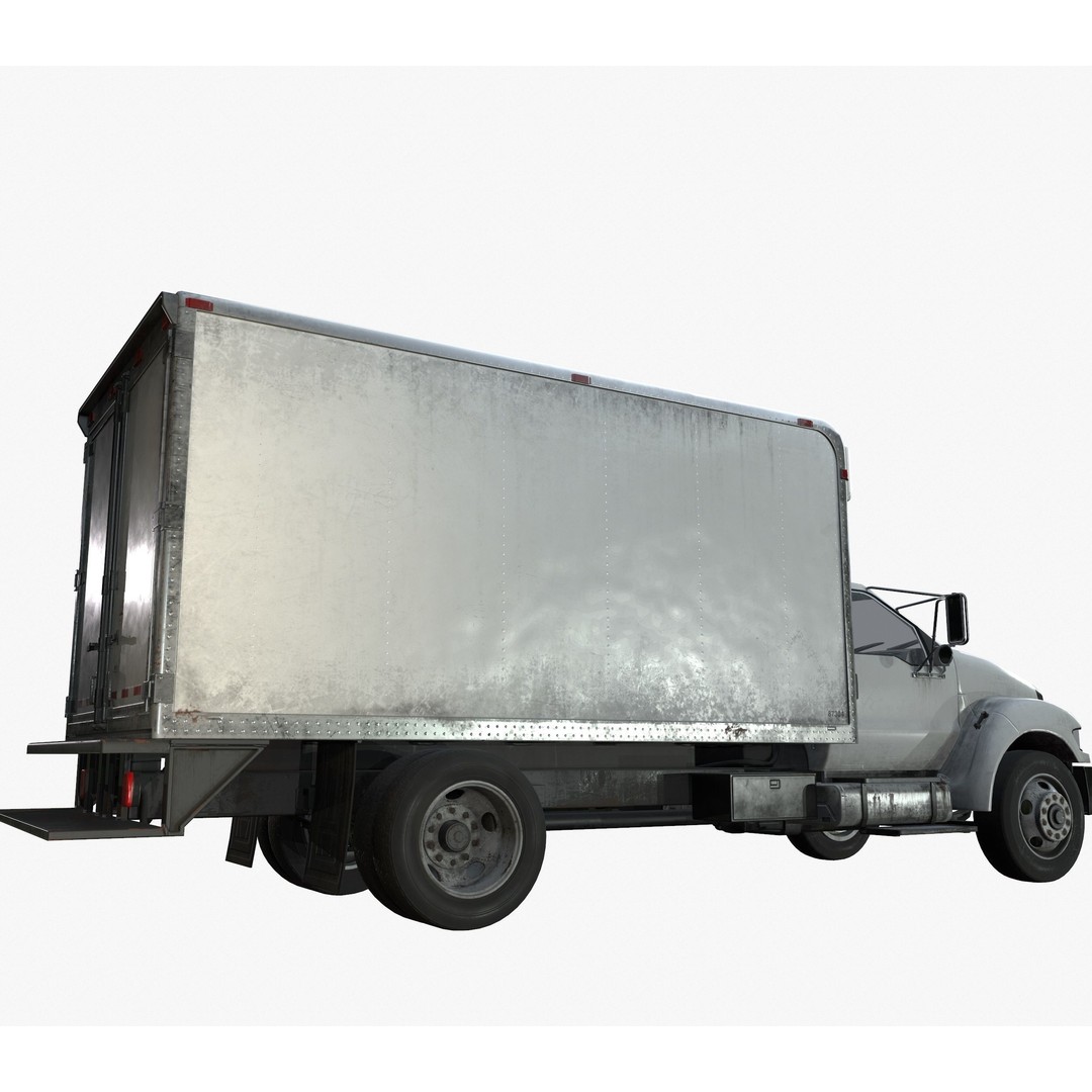 Refrigerator Truck 3D Model – Game Ready Low-Poly Vehicle, FBX, Blender - View 18