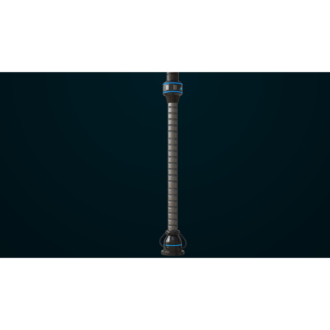 Sci-Fi Battle Hammer 3D Model – Low Poly PBR Game Asset, FBX - View 14