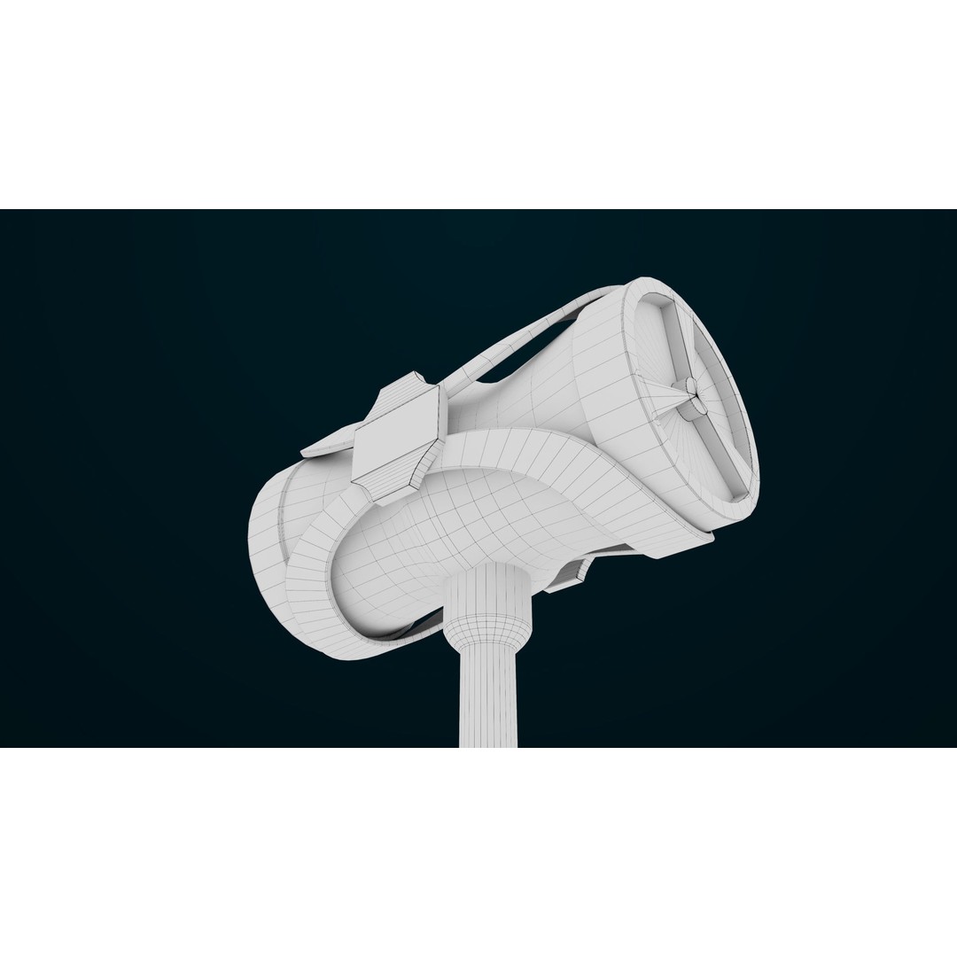 Sci-Fi Battle Hammer 3D Model – Low Poly PBR Game Asset, FBX - View 25