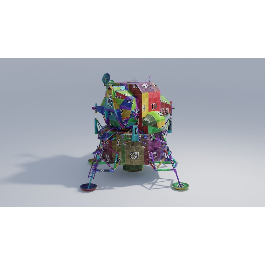 Lunar Lander 3D Model – High Detail PBR Textures, FBX & OBJ Formats - View 6
