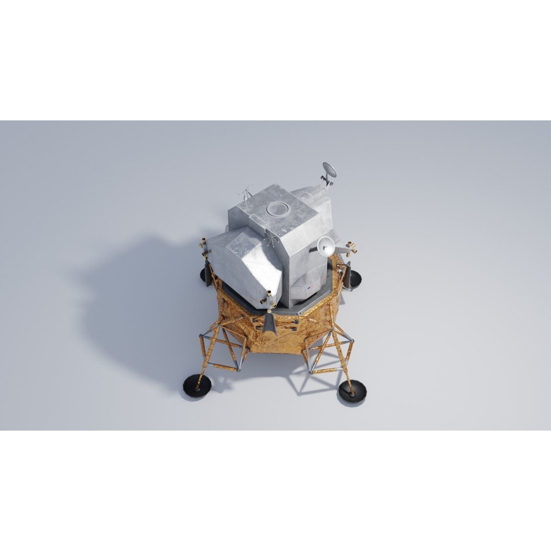 Lunar Lander 3D Model – High Detail PBR Textures, FBX & OBJ Formats - View 8
