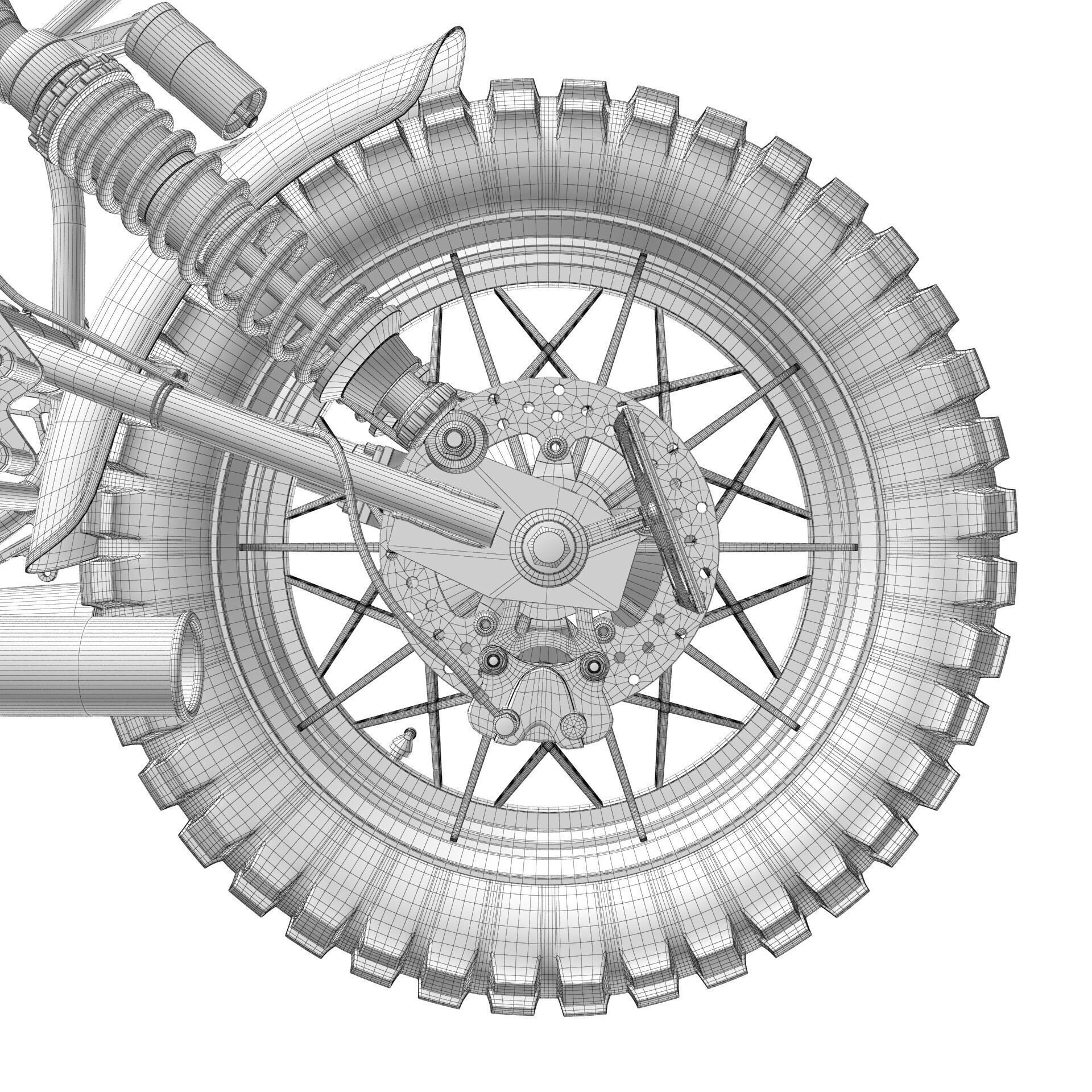 Cafe Racer R80 Motorcycle - Game-Ready 3D Model - View 32