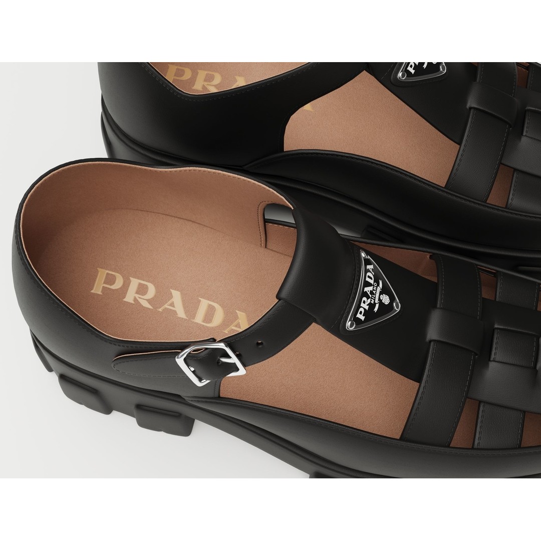 Chunky Sandals 3D Model – Low Poly Game Ready Footwear, FBX, Blender - View 4