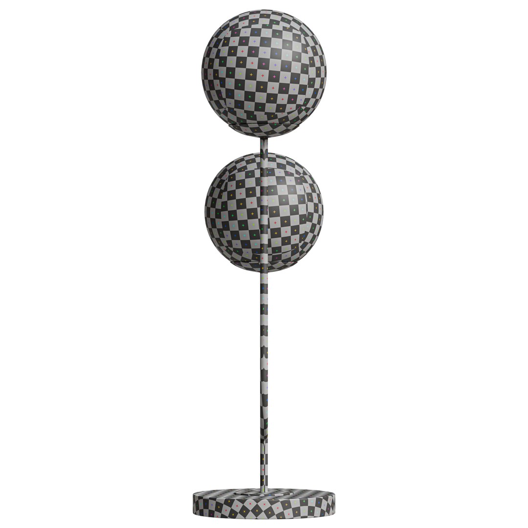 Ruby Metal Table Lamp 3D Model – Mid-Century Modern Design, PBR Textures - View 14