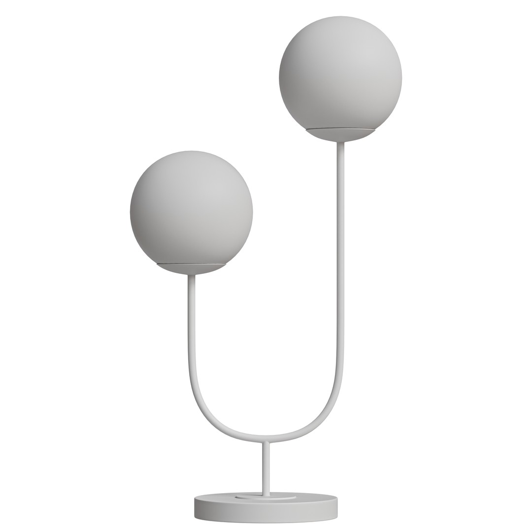 Ruby Metal Table Lamp 3D Model – Mid-Century Modern Design, PBR Textures - View 9