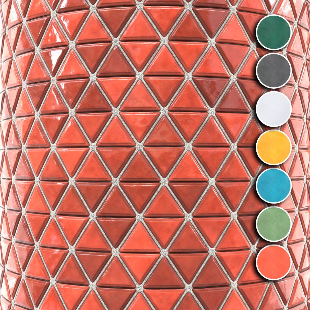 Kitchen Glaze Tile 3D Model – PBR Texture, 4K Maps, OBJ & Max Formats - View 2