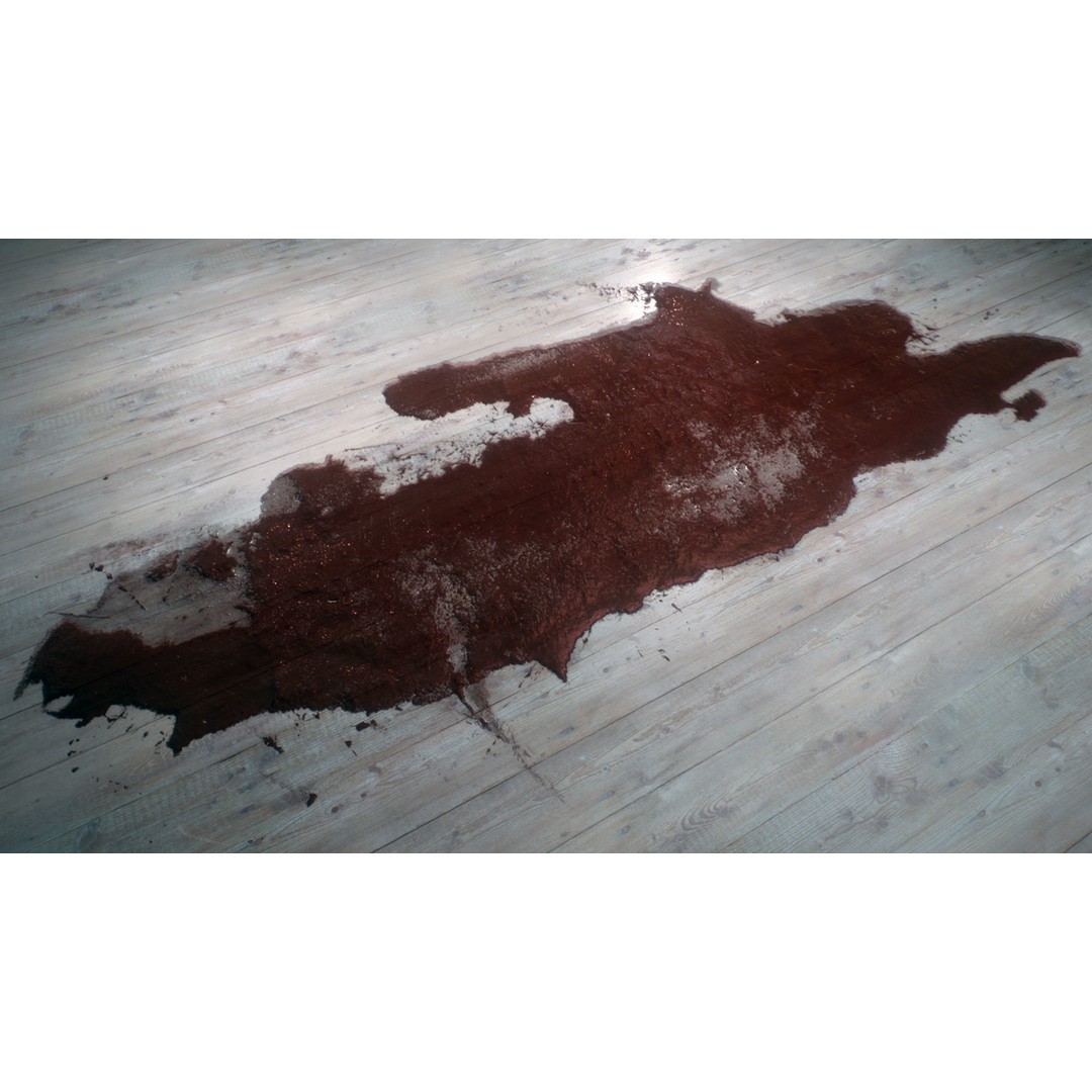 Blood Trails 3D Model – Horror Texture Decal Pack, PNG - View 12