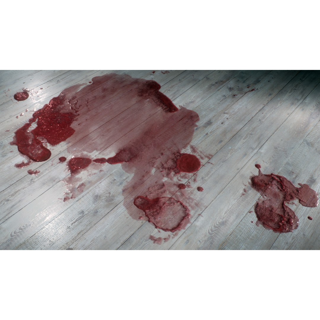 Blood Trails 3D Model – Horror Texture Decal Pack, PNG - View 15