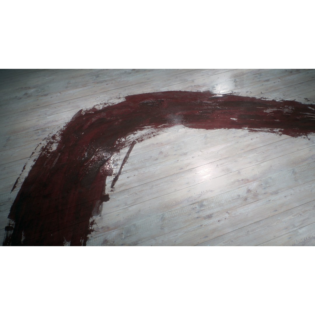 Blood Trails 3D Model – Horror Texture Decal Pack, PNG - View 8