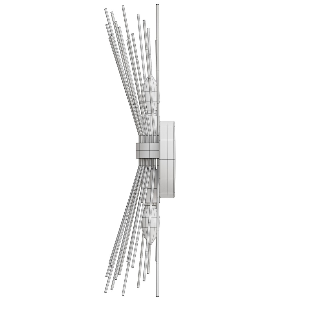 Jovenko Steel Wall Sconce 3D Model – Low Poly PBR Lighting Asset, FBX - View 16