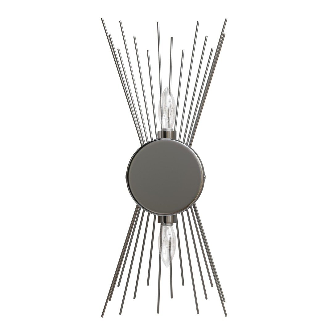 Jovenko Steel Wall Sconce 3D Model – Low Poly PBR Lighting Asset, FBX - View 5