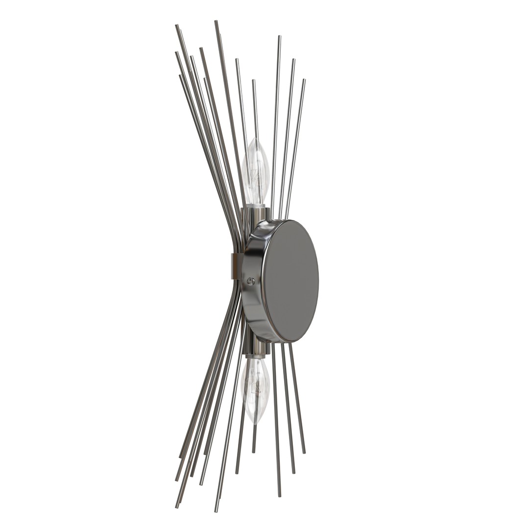 Jovenko Steel Wall Sconce 3D Model – Low Poly PBR Lighting Asset, FBX - View 6