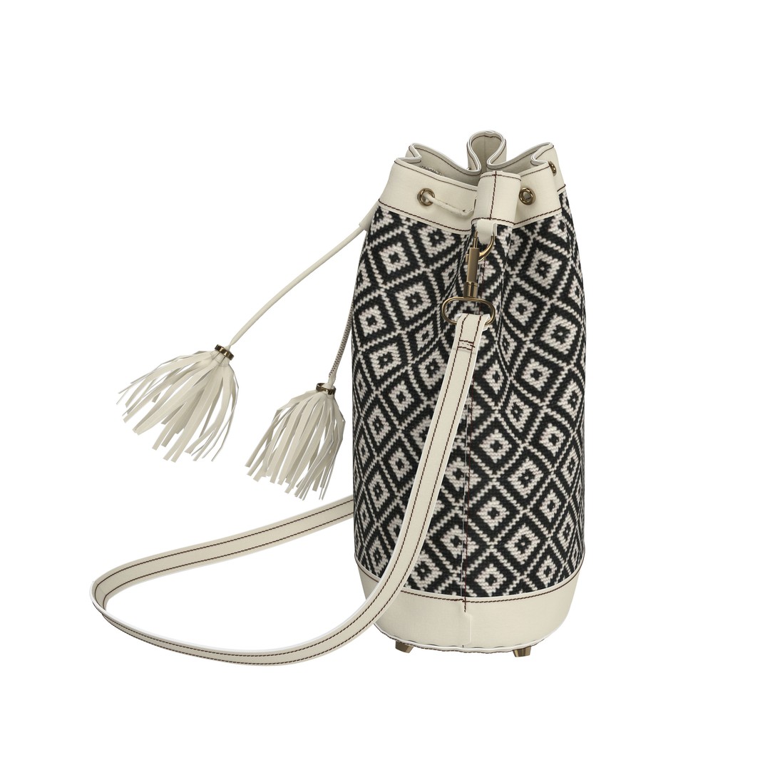 Brown Leather Bucket Bag 3D Model – PBR Textures, CLO, FBX, OBJ - View 13