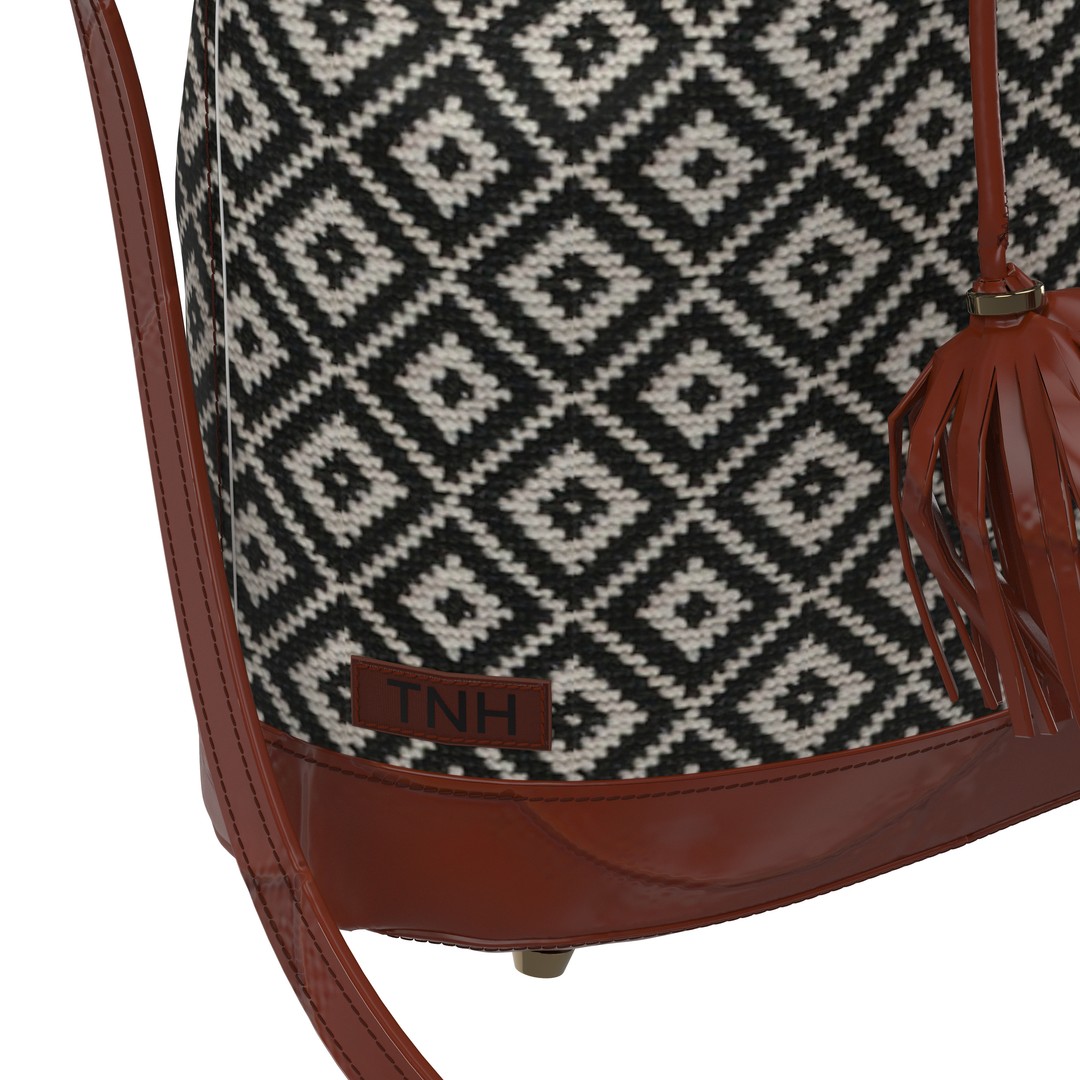 Brown Leather Bucket Bag 3D Model – PBR Textures, CLO, FBX, OBJ - View 5