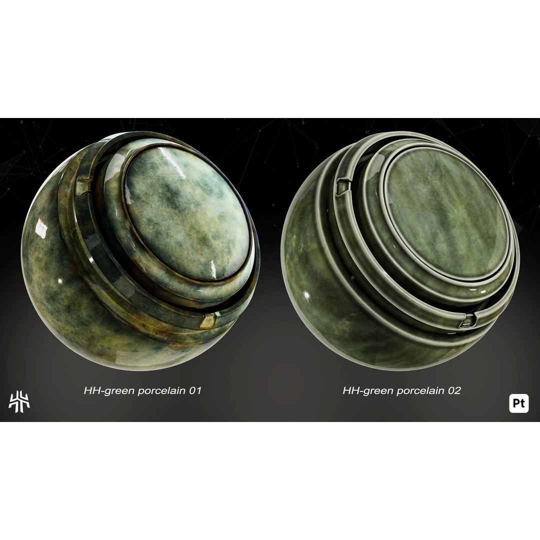 Marble and Porcelain 3D Model – Smart Materials for Substance Painter
