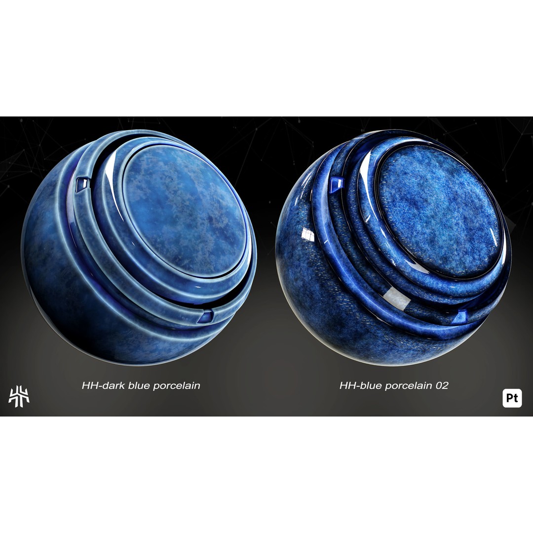 Marble and Porcelain 3D Model – Smart Materials for Substance Painter - View 11