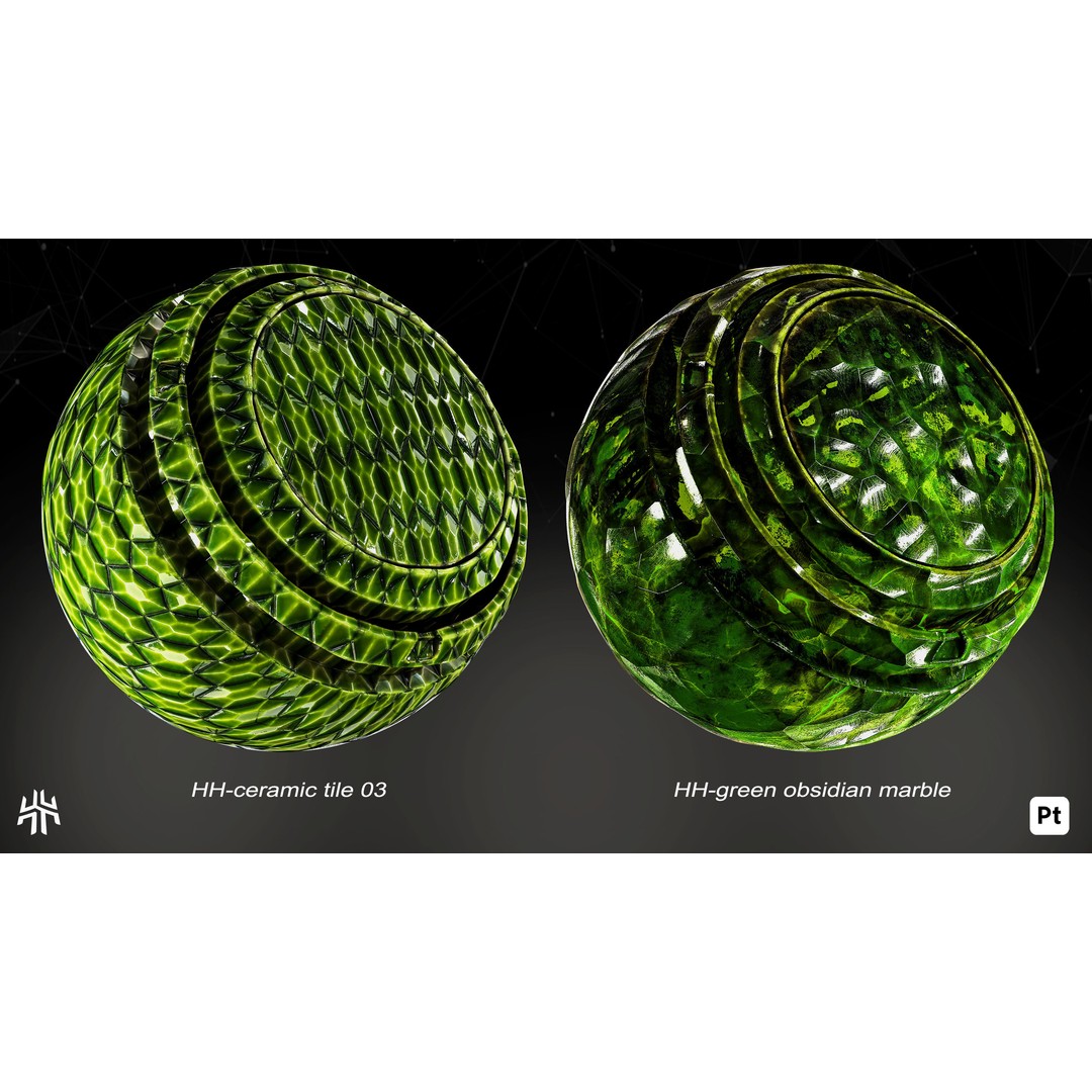 Marble and Porcelain 3D Model – Smart Materials for Substance Painter - View 13