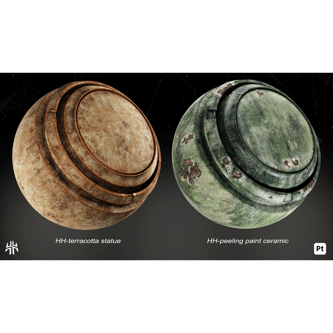 Marble and Porcelain 3D Model – Smart Materials for Substance Painter - View 14