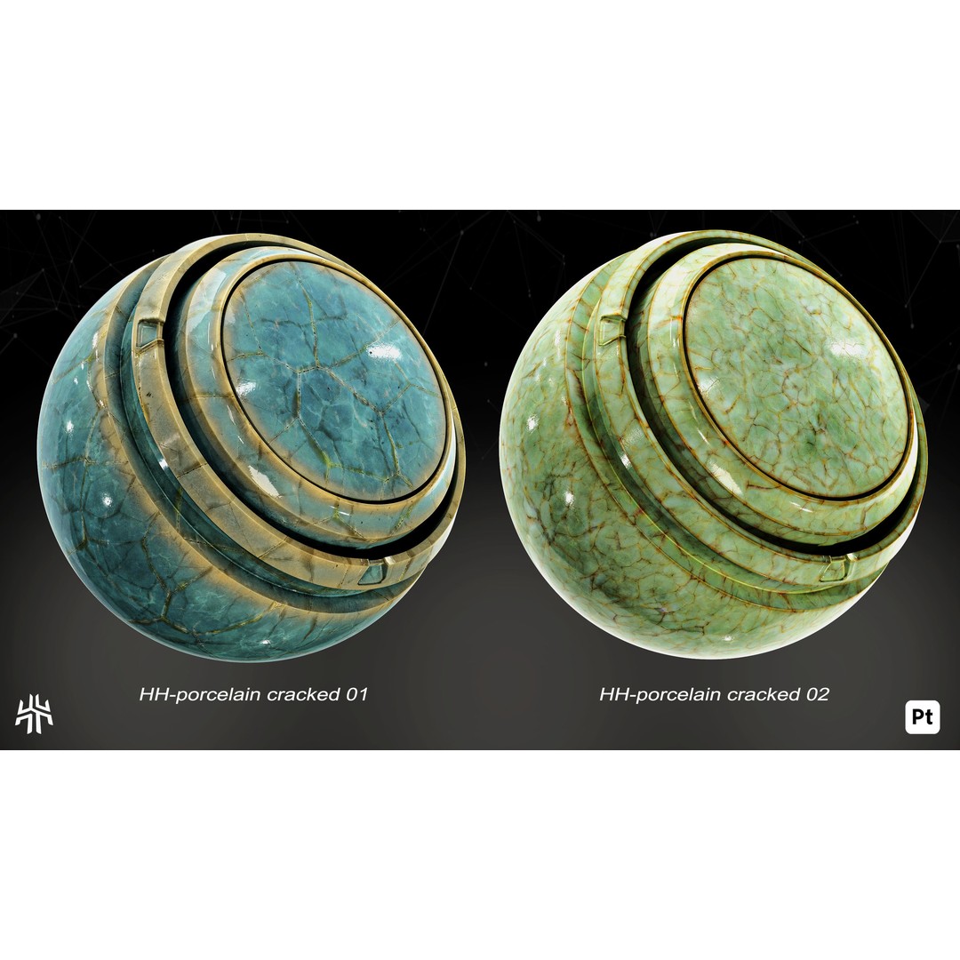 Marble and Porcelain 3D Model – Smart Materials for Substance Painter - View 15