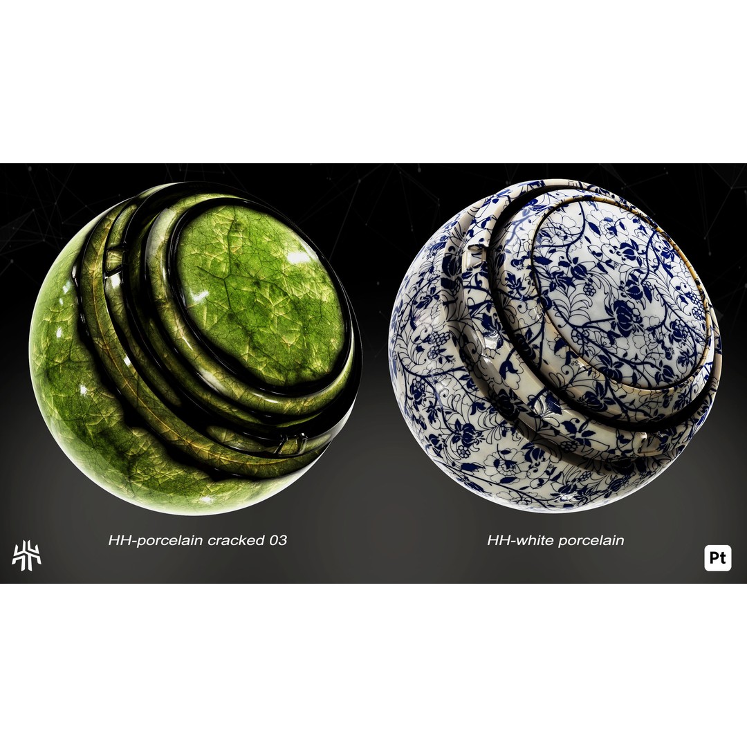 Marble and Porcelain 3D Model – Smart Materials for Substance Painter - View 17