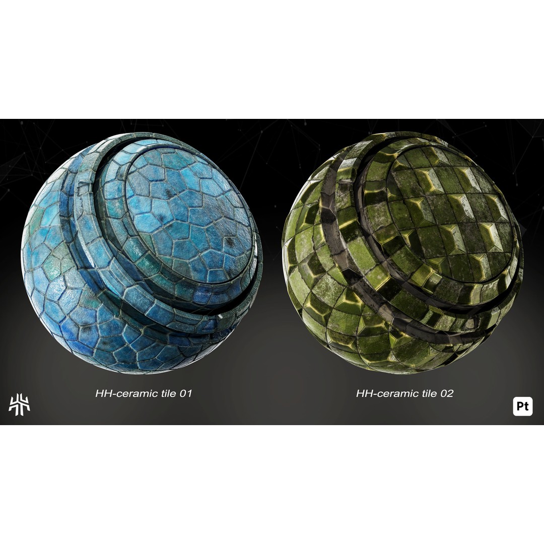 Marble and Porcelain 3D Model – Smart Materials for Substance Painter - View 20