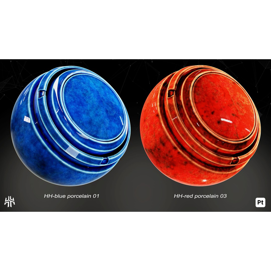 Marble and Porcelain 3D Model – Smart Materials for Substance Painter - View 5