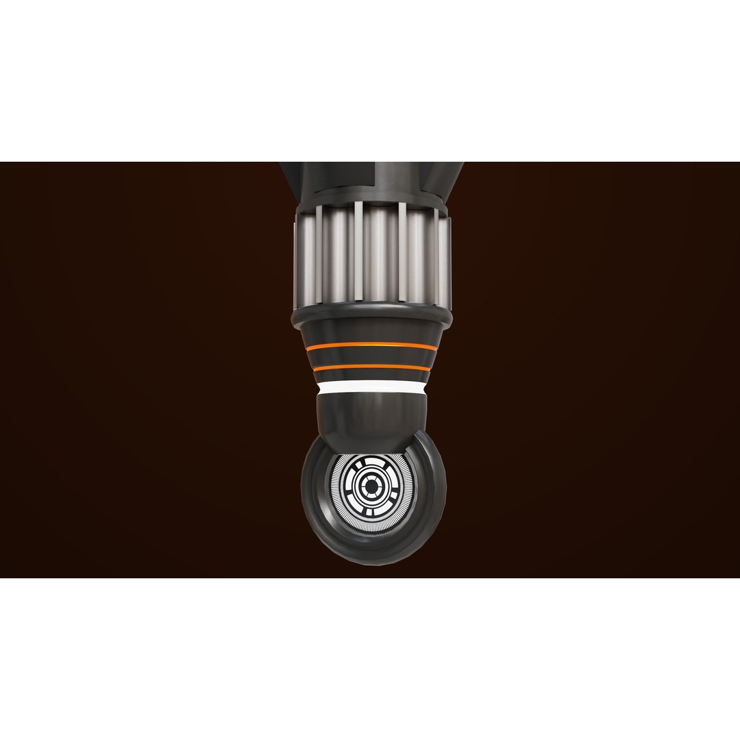 Sci Fi Battle Hammer 3D Model – Low Poly Game Asset, PBR Textures Included - View 17