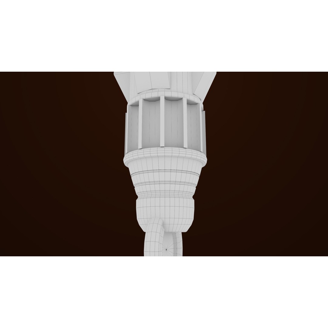 Sci Fi Battle Hammer 3D Model – Low Poly Game Asset, PBR Textures Included - View 29