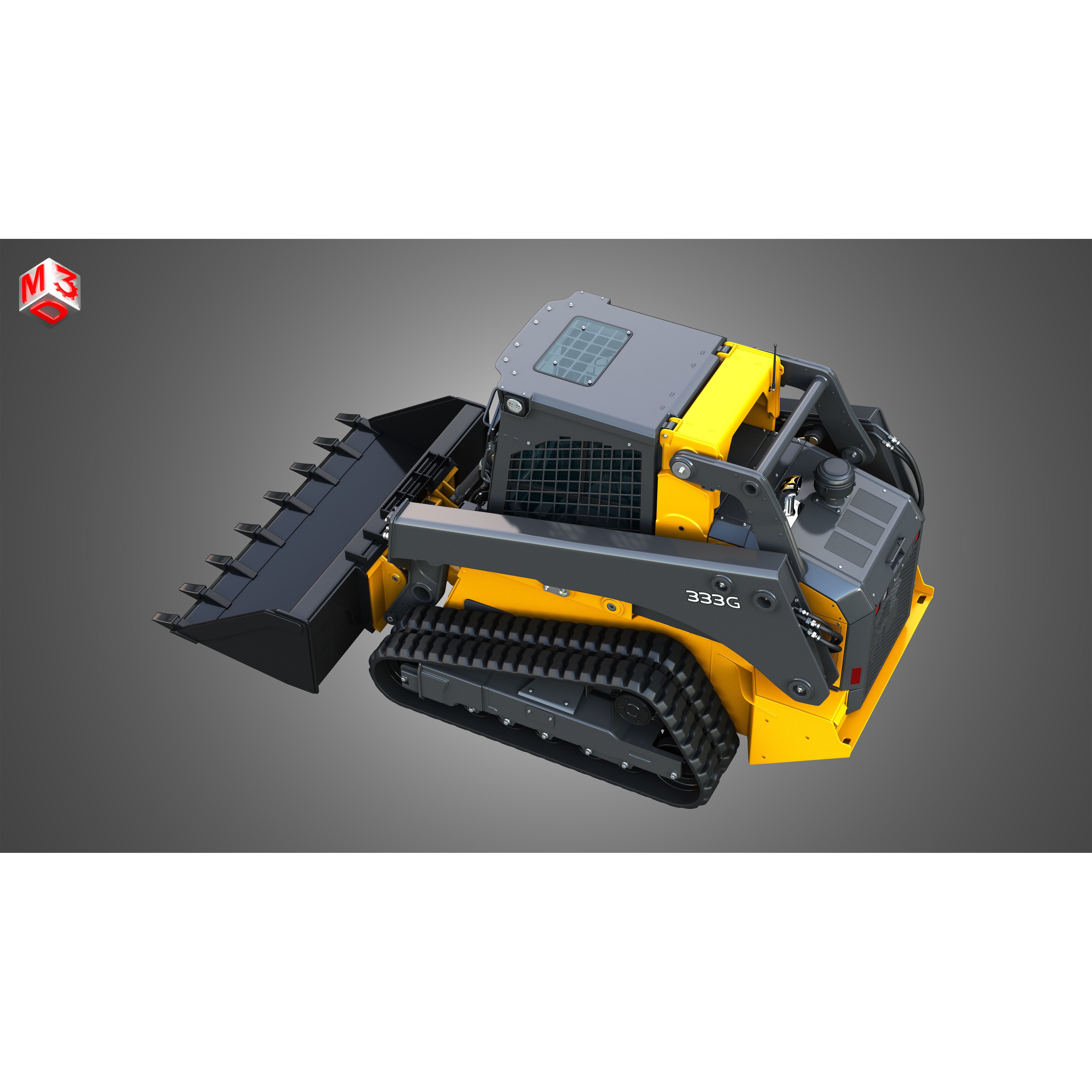 John Deere 333G Compact Track Loader - High-Detail 3D Model