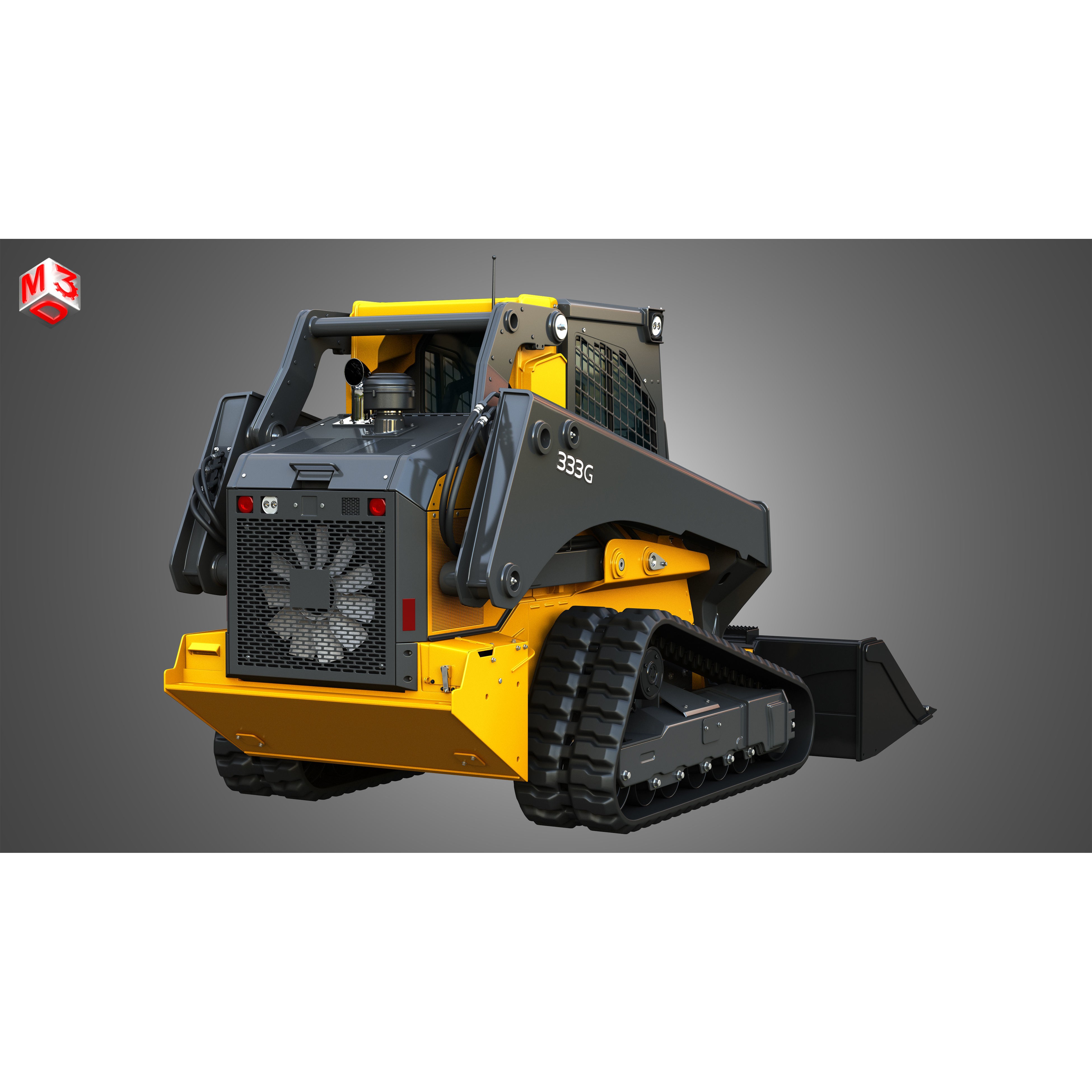 John Deere 333G Compact Track Loader - High-Detail 3D Model - View 14