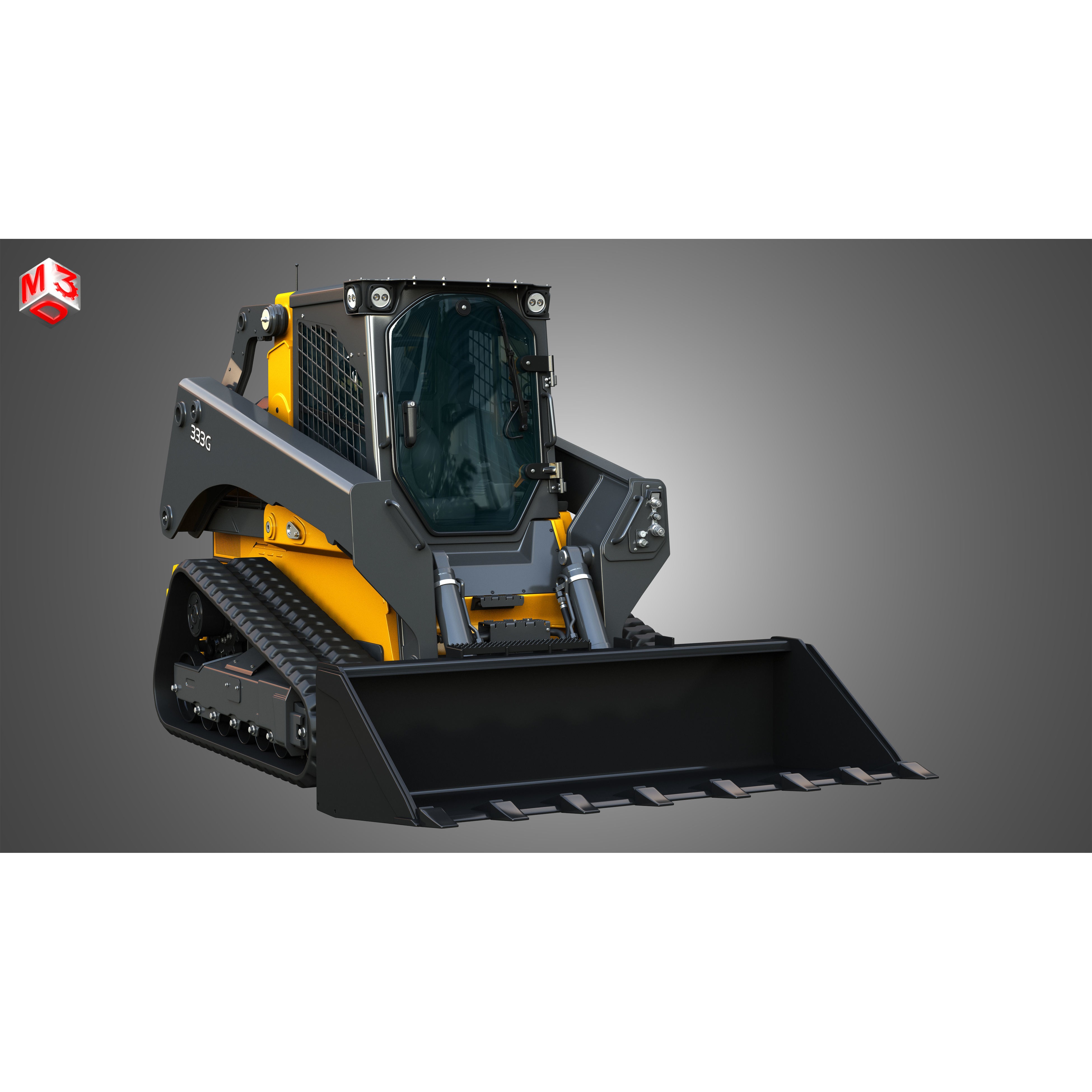 John Deere 333G Compact Track Loader - High-Detail 3D Model - View 15