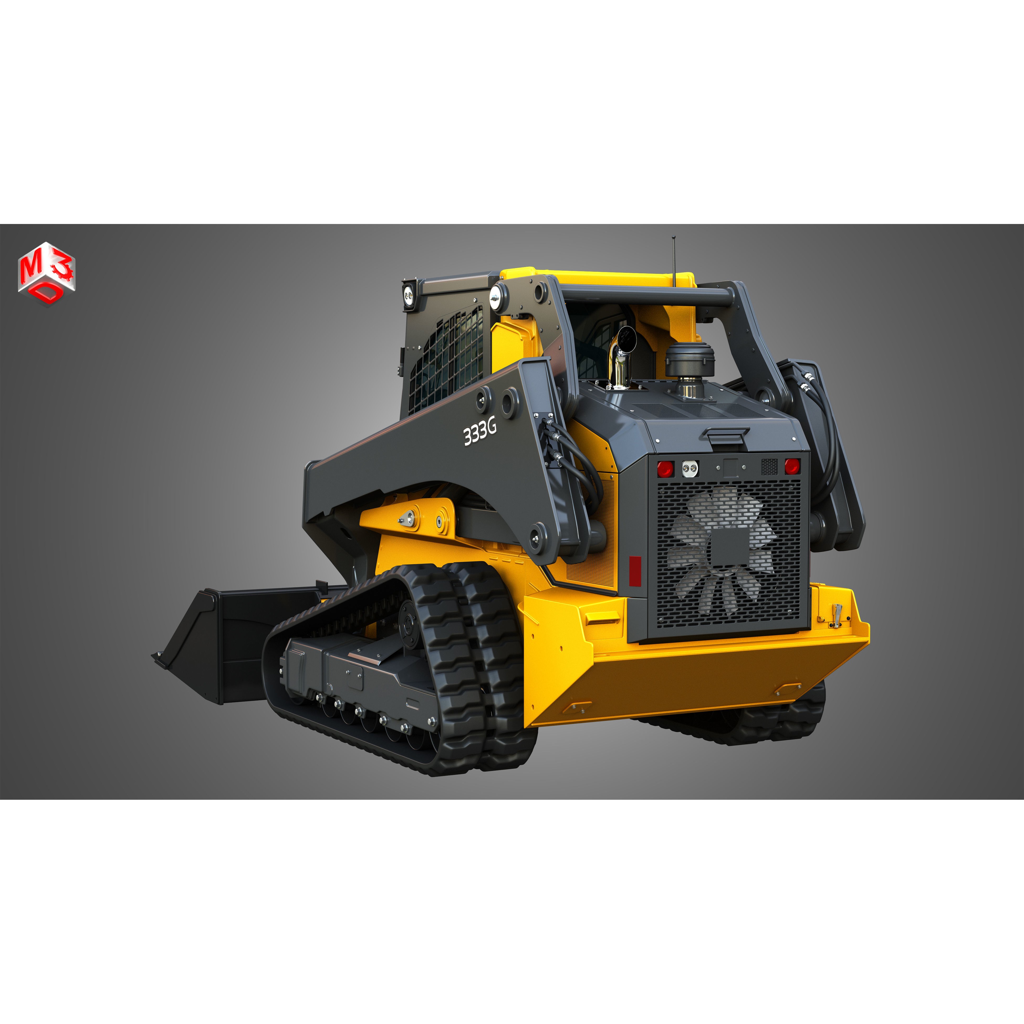 John Deere 333G Compact Track Loader - High-Detail 3D Model - View 16