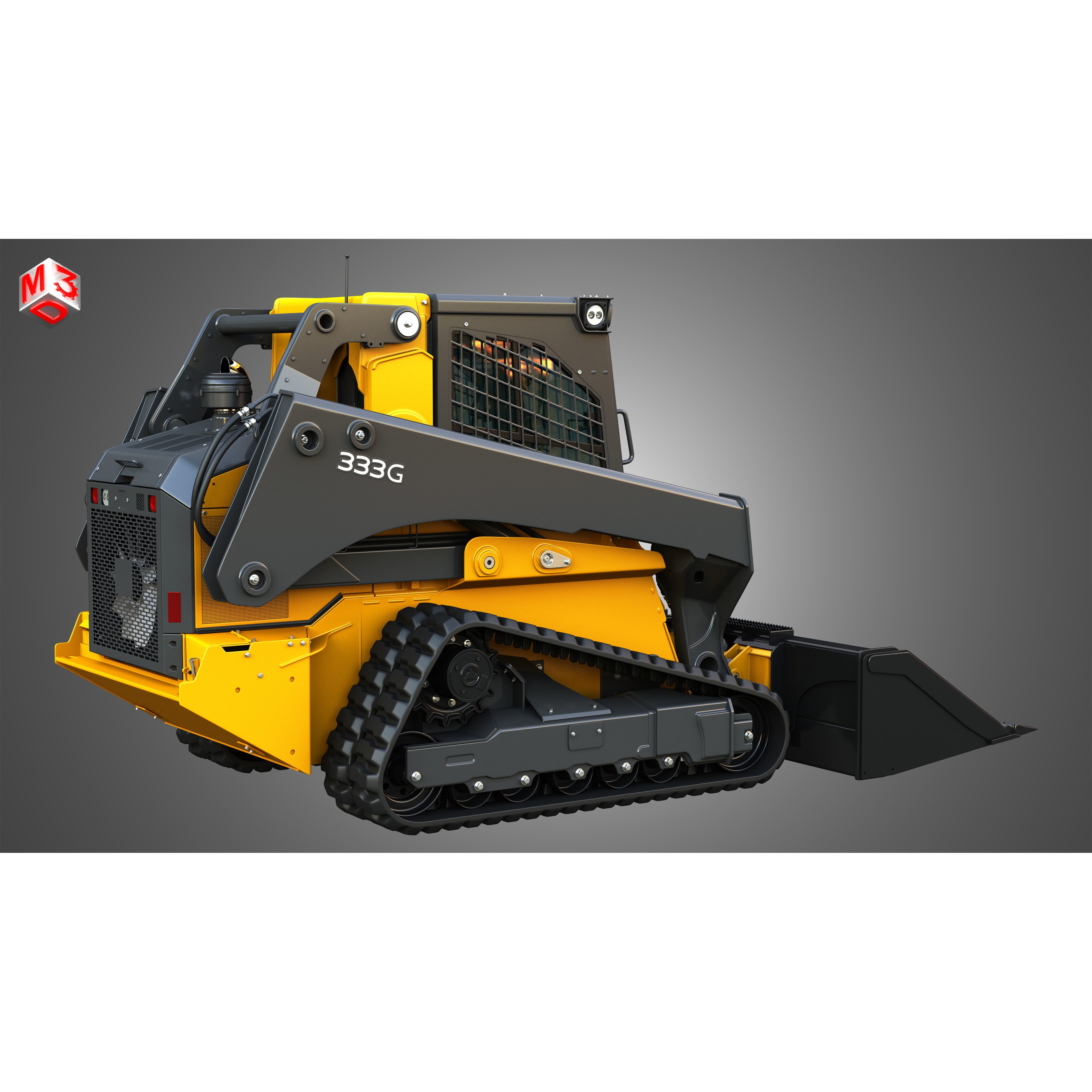 John Deere 333G Compact Track Loader - High-Detail 3D Model - View 18